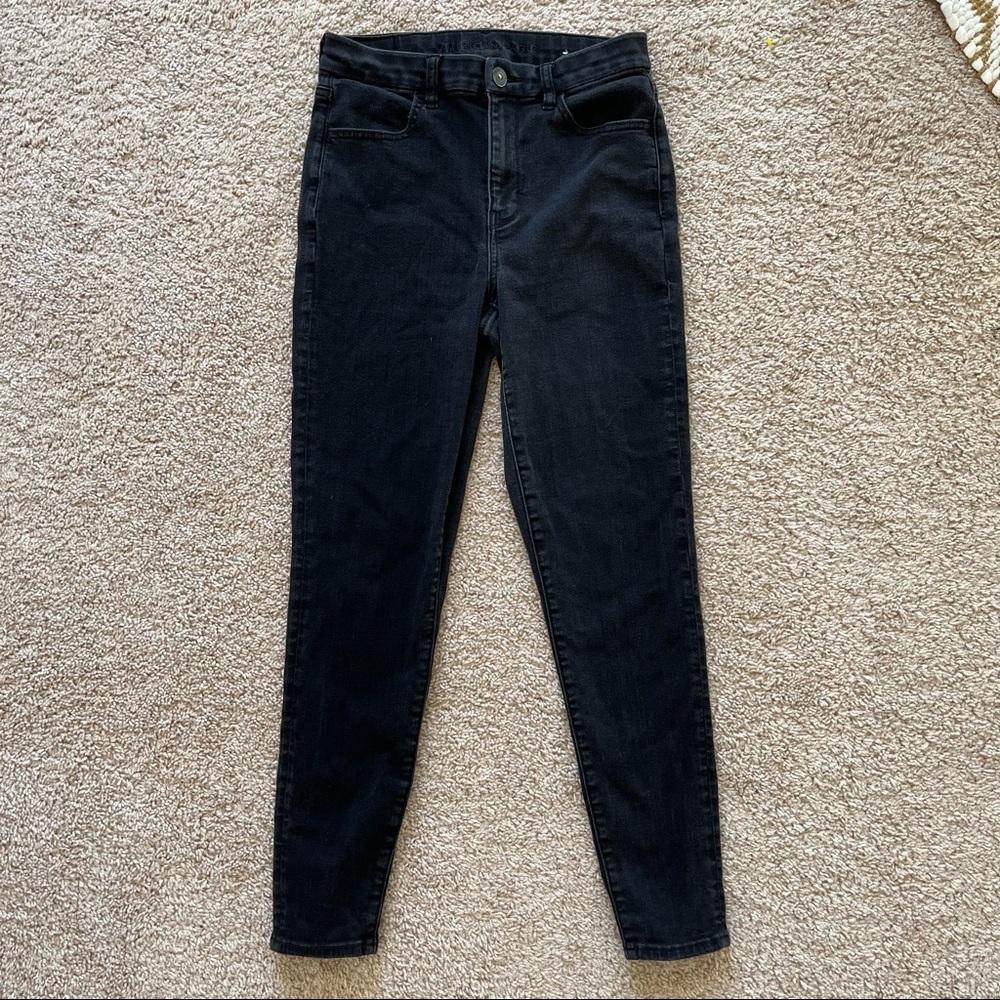 American Eagle Curvy High Rise Jegging Black size 8